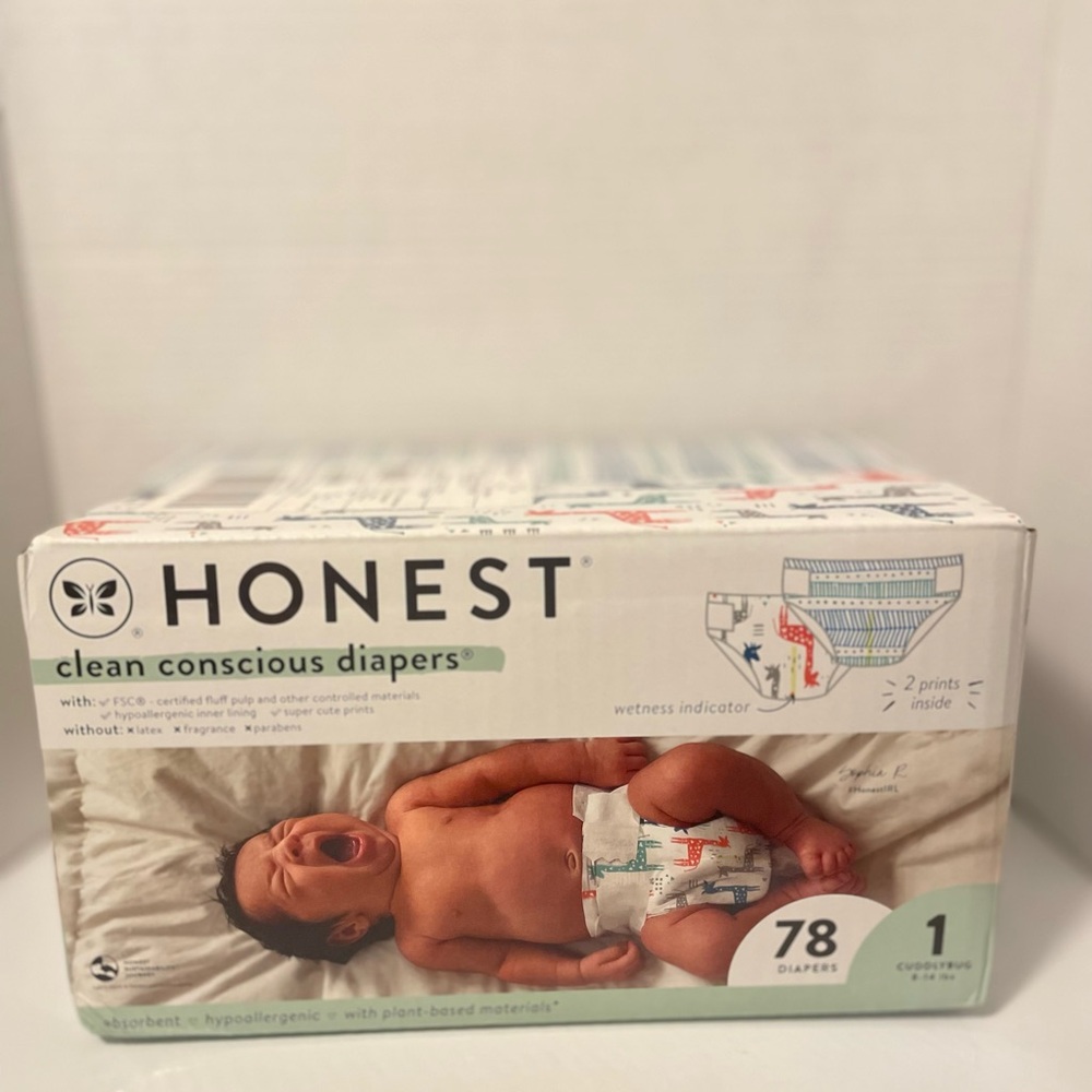 The Honest Company Diapers with Colorful Prints